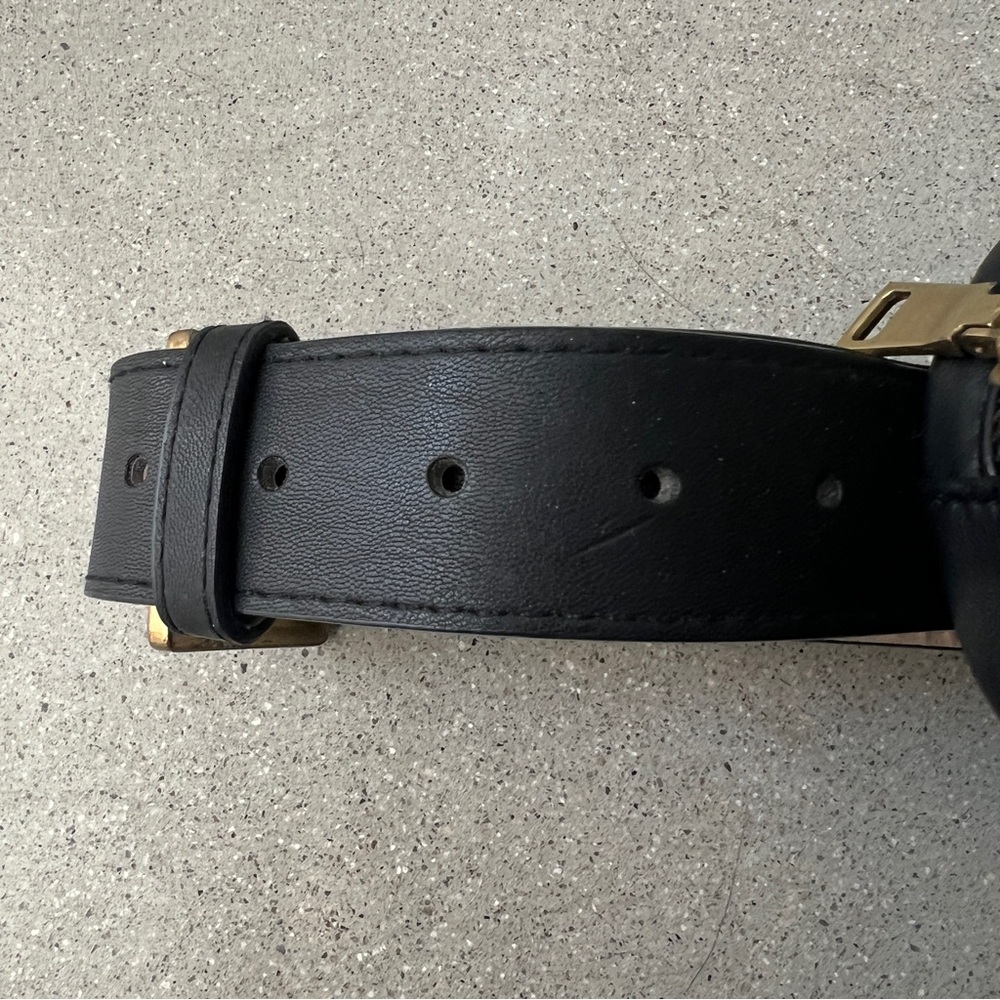 STEVEN MADDEN W-Bugged Bronze Butterfly Pearl Flowers Black Belt Bag Fanny Pack - Picture 9 of 15